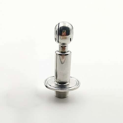 HAUJGG 1 Stück rotierende Reinigungssprühdüse – 1,5 Zoll Tri-Clamp-Mikro-Rotationssprühkugel mit 1/2 Zoll MNPT for eine effiziente Tankreinigung von HAUJGG