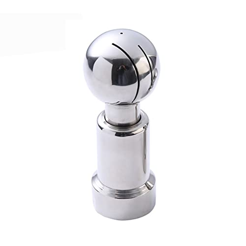 HAUJGG Feststehende/rotierende Sprühkugel aus 304ss zur Reinigung von Sanitärtanks – for pharmazeutische und mechanische Geräte(Rotary Type,0.5In) von HAUJGG