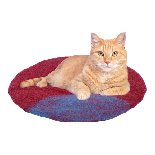 HAUSSIMPLE Katzenbett-Matte, natürliche Merinowolle, gemütlich, große Teppichunterlage für Haustiere, Katzen, Kätzchen, kleine Hunde, warm, organische Schafwolle, Kratzbodenmatten, Teppich, Bettwäsche HAUSSIMPLE Katzenbett-Matte, natürliche Merinowolle, gemütlich, große Teppichunterlage für Haustiere, Katzen, Kätzchen, kleine Hunde, warm, organische Schafwolle, Kratzbodenmatten, Teppich, Bettwäsche von HAUSSIMPLE
