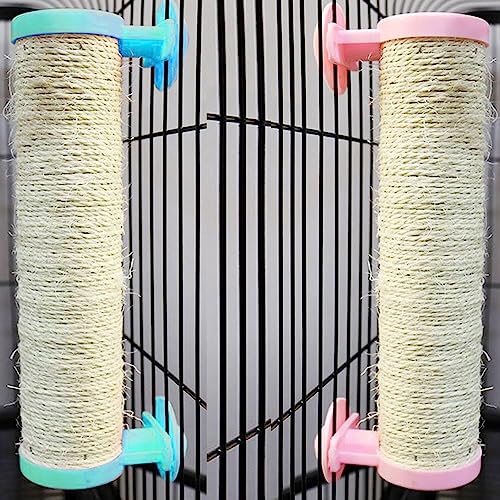 2pcs Cat Scratching Posts Cage - Cat Scratching Pole Designed for Cage Cat Scratcher Sisal Cat Cage Scratching Post Cat Furniture (Size : 1) von HAVERN