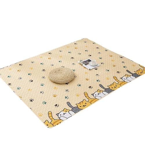 HAVLOC Sommer-kühle Hundematte, wiederverwendbar, Hündchen, niedlich, aus Reiner Baumwolle, waschbar, rutschfest, Katzen-Haustiermatte HAVLOC Sommer-kühle Hundematte, wiederverwendbar, Hündchen, niedlich, aus Reiner Baumwolle, waschbar, rutschfest, Katzen-Haustiermatte von HAVLOC
