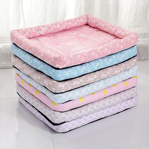 Sommer-Hundebett, Katzenkissen, Welpe für kleine, mittelgroße, große Hunde, Katzen, Eisseide, Kühlmatte, Haustierhütte, kühlende Rattanmatratze Sommer-Hundebett, Katzenkissen, Welpe für kleine, mittelgroße, große Hunde, Katzen, Eisseide, Kühlmatte, Haustierhütte, kühlende Rattanmatratze von HAVLOC