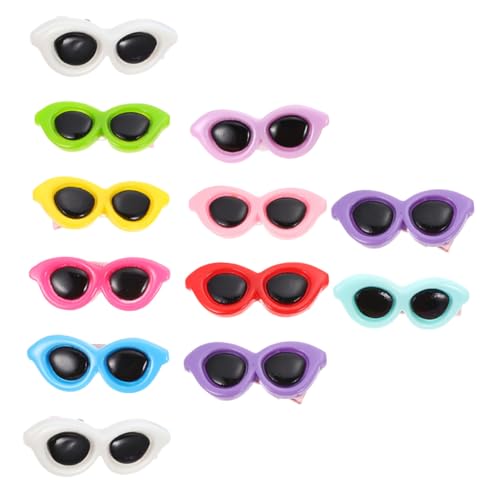 HAWILLOSCH 12 Stück Teiliges Bunter Pet Headdress Hunde Haarspangen mit Sonnenbrillen Design Leichte Niedliche Haarklammern für Hunde und Welpen als Haarschmuck für Haustierkostüm und Alltag HAWILLOSCH 12 Stück Teiliges Bunter Pet Headdress Hunde Haarspangen mit Sonnenbrillen Design Leichte Niedliche Haarklammern für Hunde und Welpen als Haarschmuck für Haustierkostüm und Alltag von HAWILLOSCH