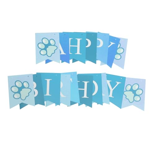 HAWILLOSCH 1satz Hund Geburtstag Banner Dekorative Party Supplies Für Hunde Glücklicher Geburtstag Für Hundethemen-Dekoration Für Geburtstagsfeiern von HAWILLOSCH