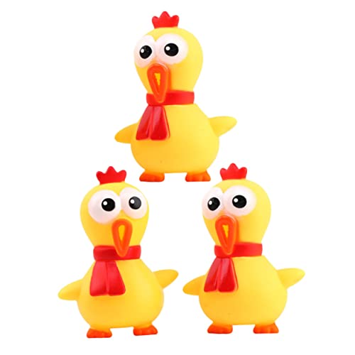 HAWILLOSCH 3 Stück Teiliges Quietschendes Huhn aus Langlebigem Kreatives Quietschspielzeug für Haustiere Stressabbauend und Unterhaltsam Leuchtend Gelb zur Beschäftigung und HAWILLOSCH 3 Stück Teiliges Quietschendes Huhn aus Langlebigem Kreatives Quietschspielzeug für Haustiere Stressabbauend und Unterhaltsam Leuchtend Gelb zur Beschäftigung und von HAWILLOSCH
