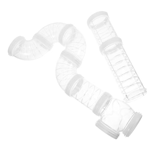HAWILLOSCH DIY Hamster Tunnel Set Transparent Pet Spieltunnel Modularer Verbindungsschlauch Kleintier Übungsrohr für Hamster Mäuse Käfig Zubehör HAWILLOSCH DIY Hamster Tunnel Set Transparent Pet Spieltunnel Modularer Verbindungsschlauch Kleintier Übungsrohr für Hamster Mäuse Käfig Zubehör von HAWILLOSCH