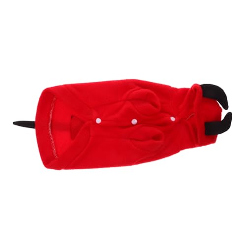 HAWILLOSCH Haustier Teufel Verwandlungs Outfit Party Haustierkleidung Hundekostüm Teufel Kleiner Hund Teufelskostüme Welpen Halloween Kostüme Hundekleidung Halloween Kleid Hunde von HAWILLOSCH