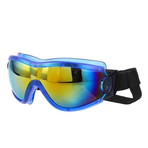 HAWILLOSCH Hundebrille für Mittlere und Große Rassen Uv Schutz Winddichte Hundesonnenbrille mit Verstellbaren Gurten Outdoor Hundebrille für Motorradfahrten von HAWILLOSCH