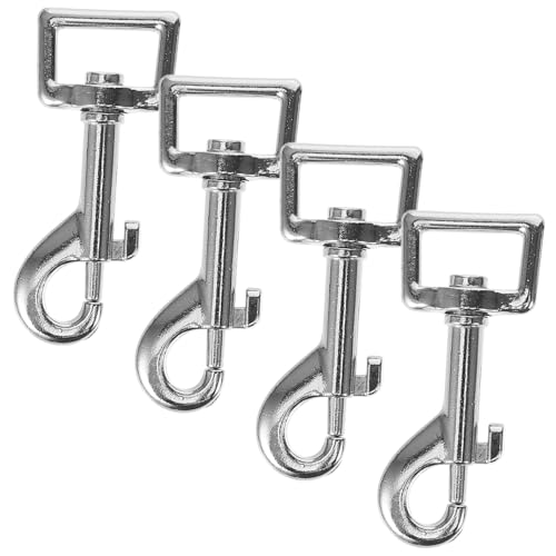 HAWILLOSCH Hundeleinenverschluss 4 Stück Metallclip für Hunde Schnallenhaken für Haustierfesseln Einfache Handhabung Stabiler Taschenverschluss HAWILLOSCH Hundeleinenverschluss 4 Stück Metallclip für Hunde Schnallenhaken für Haustierfesseln Einfache Handhabung Stabiler Taschenverschluss von HAWILLOSCH
