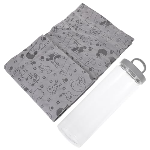 HAWILLOSCH Saugfähiges Haustier Badetuch mit Cartoon Motiv Schnell Trocknendes Hundetuch aus Hautfreundlichem Material zum Haare Trocknen und Wärmen Bad von HAWILLOSCH