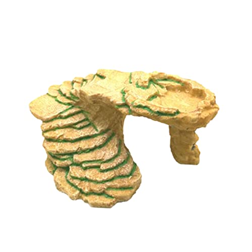 HAWILLOSCH Schildkröten Basking Rock Aquarium Ornament aus Hochwertigem Harz Versteck und Klettermöglichkeit mit Rampe Umweltfreundlich Langlebig für Schildkröten und Reptilien im von HAWILLOSCH