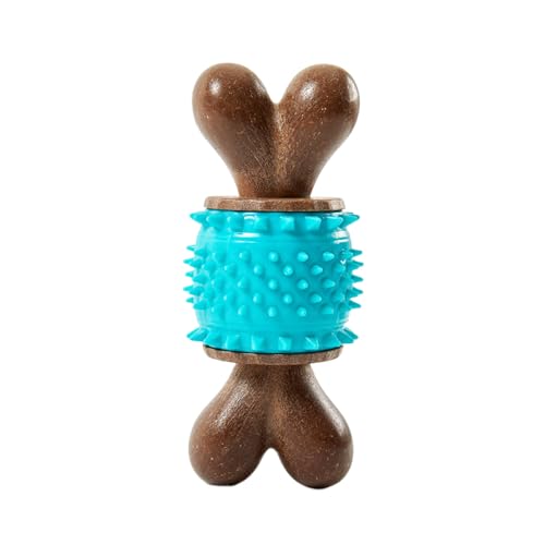 HAZARA 2 Pcs Hund Knochen Zahnen Spielzeug, Haustier Kauspielzeug Zahnen Sticks, Hund Kauspielzeug Zähne Reinigung Hund Knochen Spielzeug, kreative Hundespielzeug langlebig-Blue HAZARA 2 Pcs Hund Knochen Zahnen Spielzeug, Haustier Kauspielzeug Zahnen Sticks, Hund Kauspielzeug Zähne Reinigung Hund Knochen Spielzeug, kreative Hundespielzeug langlebig-Blue von HAZARA