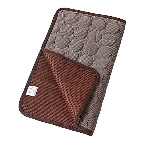 HAssy Hunde Sommer Kühlmatte Haustier Große Größe Eisseide Cool Bett Haustier Katze Atmungsaktive Decke Kissen Welpen Kätzchen Indoor Sofa Bodenmatte von HAssy