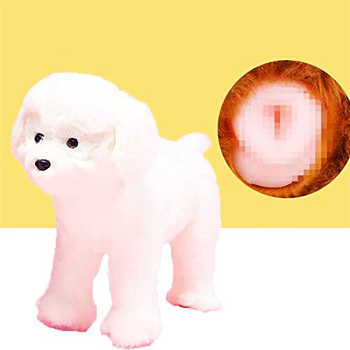 Hundeschlaf-Estrus-Spielzeug, Vent-Sex-Silikon-Simulations-Hundepaarungsspielzeug, männliches Haustier Estrus Vent-Hundespielzeug,Weiß,18cm / 7inch von HBIAO