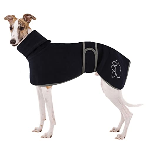 HBJSP Windhund-Fleecemantel, Whippet-Mäntel, Lurcher gemütlicher Fleecepullover, Whippet-Pullover, Windhunde-Wintermantel, Hundejacke Mantel mit warmem Fleecefutter und verstellbaren Bändern für HBJSP Windhund-Fleecemantel, Whippet-Mäntel, Lurcher gemütlicher Fleecepullover, Whippet-Pullover, Windhunde-Wintermantel, Hundejacke Mantel mit warmem Fleecefutter und verstellbaren Bändern für von HBJSP