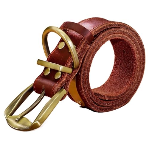 Hundehalsband-Leine-Set aus echtem Leder, personalisierbares Haustierhalsband(Red Leash,L) von HBJzxlOK