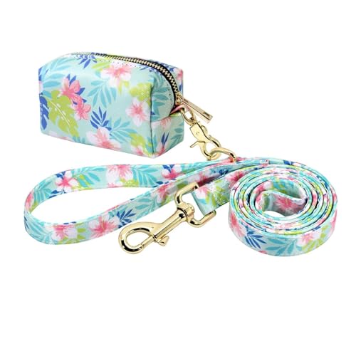 Hundeleinentasche mit Blumendruck, Snacktasche für Hundeleinen(167 pink) von HBJzxlOK