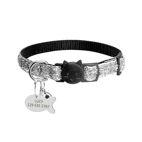 Schnellverschluss-Halsbandanhänger-Halsband-Set Wunderschöne personalisierte Nylonhalsbandgravur(Blue 3) von HBJzxlOK