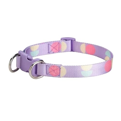 Verstellbares Haustierhalsband aus Nylon für Welpen und Kätzchen(Black 4,L) von HBJzxlOK