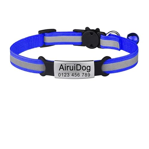 Einstellbare Reflektierende Nylon Katze Kragen Bell Pet Produkte Kragen(Blue) von HBJzxlOK