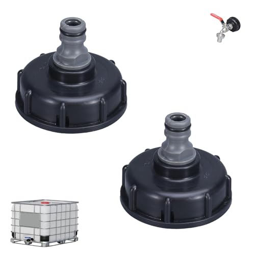 HBYMYDA 2 Stück IBC Tank Zubehör S60x6 1/2 Zoll IBC Tankdeckel IBC Adapter für Anbringen von Gartenschläuchen IBC Tanks Regenwassertanks HBYMYDA 2 Stück IBC Tank Zubehör S60x6 1/2 Zoll IBC Tankdeckel IBC Adapter für Anbringen von Gartenschläuchen IBC Tanks Regenwassertanks von HBYMYDA