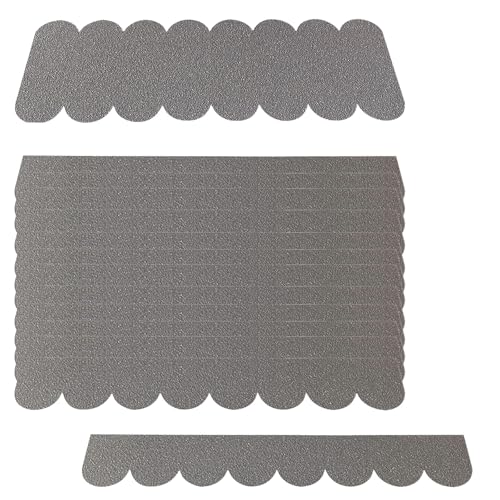 HBYMYDA 21 Pcs Dachpappe für Vogelhaus Mini Dachschindeln Selbstklebend Dachpappe für Nistkasten, Kaninchenställe, Hasenstall, Insektenhotel (Grau) von HBYMYDA