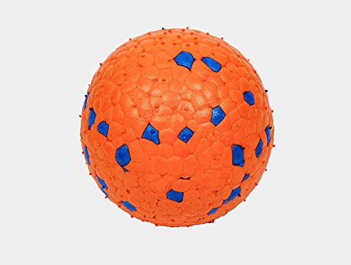 Mittlerer und großer Hundespielzeugball Bissfester Molarenball Bissball Hüpfender Ball Haustier Anti-langweiliger Artefakt fest-Orange von HCCY