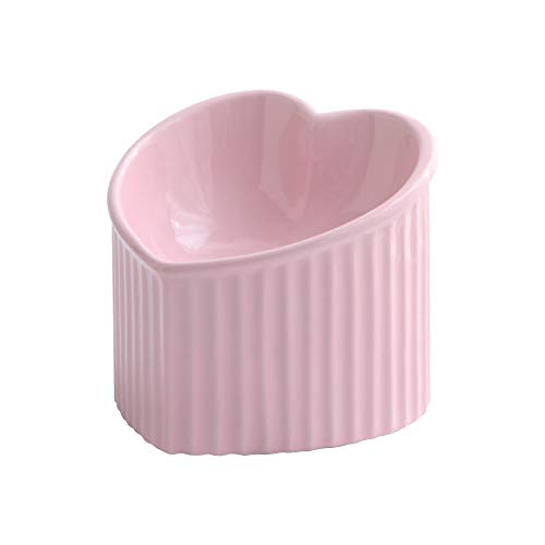 Futternapf Katze Erhöht - Näpfe Keramik - Anti Erbrechen Fressnapf Hoch Mit Neigung Design - Katzenfutternapf - Katzenschüssel - Futterschale - 180 ml von HCHLQLZ