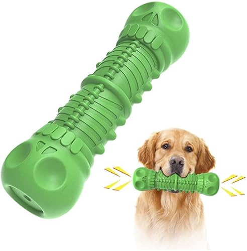 Hundespielzeug für Aggressive Kauer Unzerstörbares Kauspielzeug zur Zahnreinigung für Hunde Kleiner mittelgroßer Rassen Grün von HCHYU