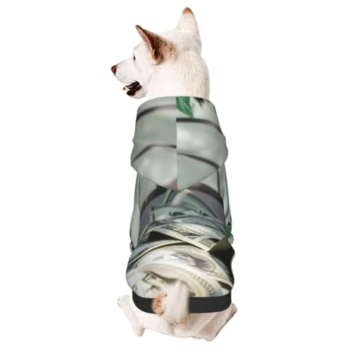Hunde-Kapuzenpullover für Herbst und Winter, gemütliche Haustierkleidung für Outdoor-Aktivitäten, Geschmack des Geldes, Batikdruck, Haustier-Kapuzenpullover Hunde-Kapuzenpullover für Herbst und Winter, gemütliche Haustierkleidung für Outdoor-Aktivitäten, Geschmack des Geldes, Batikdruck, Haustier-Kapuzenpullover von HCVXBSA