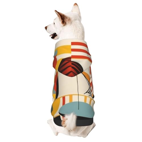 Hunde-Kapuzenpullover für Herbst und Winter, gemütliche Haustierkleidung für Outdoor-Aktivitäten, Leinen-Ölgemälde, Batikdruck, Haustierkleidung Hunde-Kapuzenpullover für Herbst und Winter, gemütliche Haustierkleidung für Outdoor-Aktivitäten, Leinen-Ölgemälde, Batikdruck, Haustierkleidung von HCVXBSA