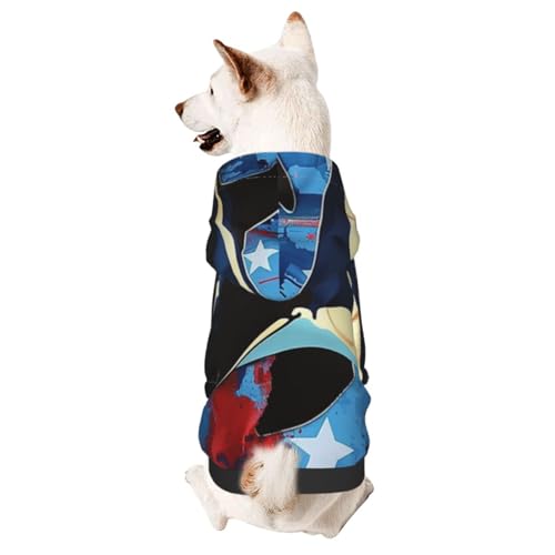 Hunde-Kapuzenpullover für Herbst und Winter, gemütliche Haustierkleidung für Outdoor-Aktivitäten, Nationalflagge, Orcas, Batikdruck, Haustier-Kapuzenpullover Hunde-Kapuzenpullover für Herbst und Winter, gemütliche Haustierkleidung für Outdoor-Aktivitäten, Nationalflagge, Orcas, Batikdruck, Haustier-Kapuzenpullover von HCVXBSA