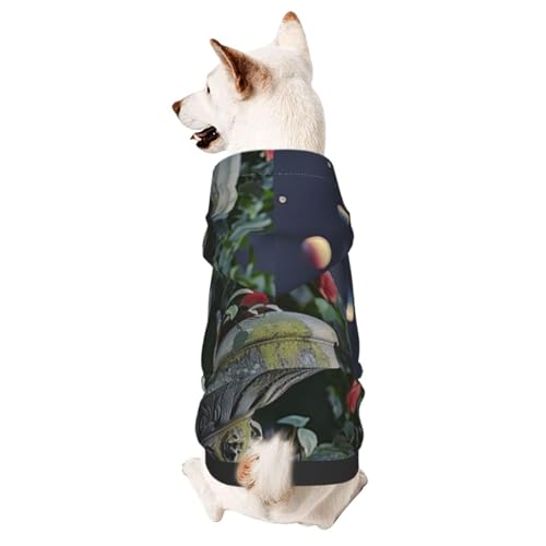 Hunde-Kapuzenpullover für Herbst und Winter, gemütliche Haustierkleidung für Outdoor-Aktivitäten, himmlischer Garten, Batikdruck, Haustier-Kapuzenpullover Hunde-Kapuzenpullover für Herbst und Winter, gemütliche Haustierkleidung für Outdoor-Aktivitäten, himmlischer Garten, Batikdruck, Haustier-Kapuzenpullover von HCVXBSA