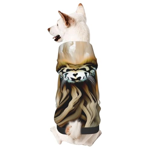 Hunde-Kapuzenpullover für Herbst und Winter, gemütliche Haustierkleidung für Outdoor-Aktivitäten, surreales Porträt, Batikdruck, Haustiere tragen Hoodies Hunde-Kapuzenpullover für Herbst und Winter, gemütliche Haustierkleidung für Outdoor-Aktivitäten, surreales Porträt, Batikdruck, Haustiere tragen Hoodies von HCVXBSA