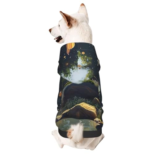 Hunde-Kapuzenpullover für Herbst und Winter, gemütliche Haustierkleidung für Outdoor-Aktivitäten, virtuelle Landschaftsmalerei, Batikdruck, Haustierkleidung Hunde-Kapuzenpullover für Herbst und Winter, gemütliche Haustierkleidung für Outdoor-Aktivitäten, virtuelle Landschaftsmalerei, Batikdruck, Haustierkleidung von HCVXBSA