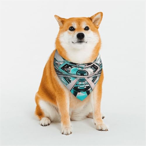 mega-Structure Haustier-Schal, stilvolles Dreiecks-Halstuch, Bandana, Haustierzubehör, waschbares Haustier-Halstuch für Mädchen, Jungen, Hunde oder Katzen, Größe M von HCVXBSA