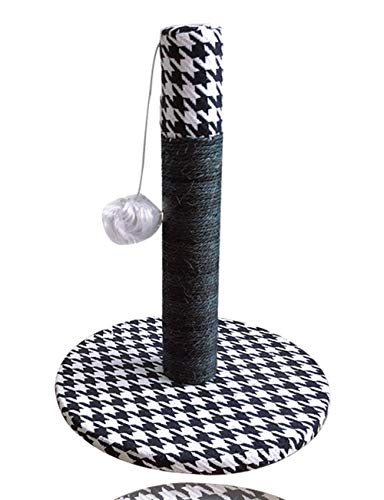 HD2DOG Kratzbaum, Multifunktionaler Grüner Umweltschutz Einfacher Schwarz-Weißer Kätzchensisal-Kratzbaum-Aktivitätszentrum-Kratzbaum Mit Hängendem Plüschball XTM246 von HD2DOG