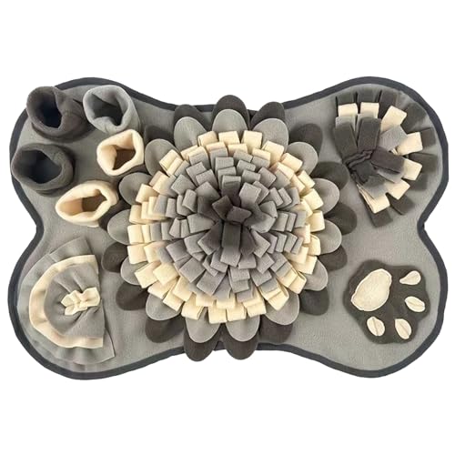 Snuffle Matte für Hund 25x17 Zoll großer waschbarer Hund Snuffle Master mit BB Squeaker Nicht-Schlupf-Schnüffeln Fütterungsmatte Lustige Gehirnspiele für kleine mittelgroße Hunde grau für Hunde, s Snuffle Matte für Hund 25x17 Zoll großer waschbarer Hund Snuffle Master mit BB Squeaker Nicht-Schlupf-Schnüffeln Fütterungsmatte Lustige Gehirnspiele für kleine mittelgroße Hunde grau für Hunde, s von HDBHSBE