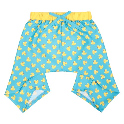HDE Hunde-Badehose, hawaiianische Boardshorts, Strandpool, Badeanzug für XS bis XXL, Blaugrün, Gummienten – Größe S HDE Hunde-Badehose, hawaiianische Boardshorts, Strandpool, Badeanzug für XS bis XXL, Blaugrün, Gummienten – Größe S von HDE