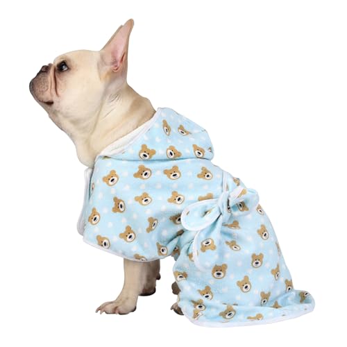 HDE Hundebademantel, super saugfähig, schnell trocknend, Handtuch mit Kapuze, für alle Hunderassen, Größen S-XXL - Teddybären - M HDE Hundebademantel, super saugfähig, schnell trocknend, Handtuch mit Kapuze, für alle Hunderassen, Größen S-XXL - Teddybären - M von HDE