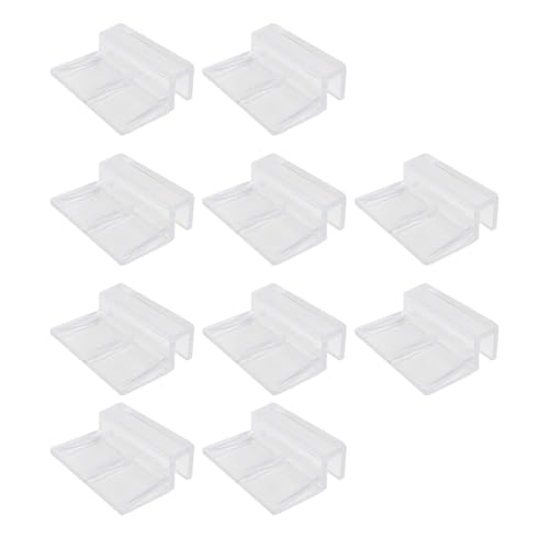 HDGSAFD 10-Teilige Fischtankabdeckungsplattenhalterung, Transparente Fischtankabdeckungsclip, Wiederverwendbare Fischtankhalterung, Ersatz-Aquariumabdeckung, Fischtankzubehör. von HDGSAFD