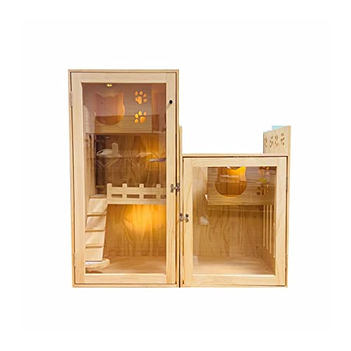 Katzenhaus / Eigentumswohnung für Katzen, Katzenhaus, Katzenhaus, große Vitrine für Katzen, Katzenstreu, Katzenkäfig, Haustierkäfig, Haustierbett von HDGTDR3SS2167SSSSTT