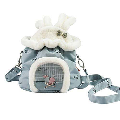 HDKEAN Haustier-Rucksack, Kaninchenform, Tragetasche für kleine Tiere, tragbare, atmungsaktive Hamster-Tragetasche HDKEAN Haustier-Rucksack, Kaninchenform, Tragetasche für kleine Tiere, tragbare, atmungsaktive Hamster-Tragetasche von HDKEAN