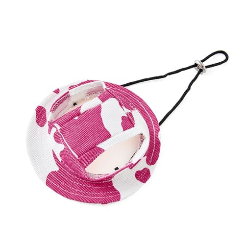 HDKUW Fischerhüte für Hunde, runde Kappe mit Ohrloch, verstellbar, für Outdoor-Reisen, Sonnenschutz, Sporthut für Katzen, kleine, mittelgroße Hunde, Rosa/Weiß, Größe M HDKUW Fischerhüte für Hunde, runde Kappe mit Ohrloch, verstellbar, für Outdoor-Reisen, Sonnenschutz, Sporthut für Katzen, kleine, mittelgroße Hunde, Rosa/Weiß, Größe M von HDKUW