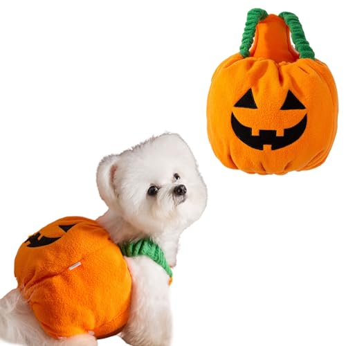 HDKUW Halloween-Hundekostüm, Kürbis-Outfit für kleine Hunde, für Haustier-Verkleidungspartys HDKUW Halloween-Hundekostüm, Kürbis-Outfit für kleine Hunde, für Haustier-Verkleidungspartys von HDKUW