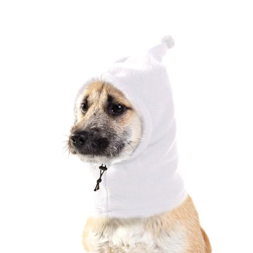 HDKUW Leise Ohren für Hunde, Ohrenschützer, Lärmschutz, Plüsch-Hundehüte, Haustierohren, warme Hundeohrabdeckung, Wintermütze, Hundekopfwickel für kleine, mittelgroße und große Hunde, Weiß, L HDKUW Leise Ohren für Hunde, Ohrenschützer, Lärmschutz, Plüsch-Hundehüte, Haustierohren, warme Hundeohrabdeckung, Wintermütze, Hundekopfwickel für kleine, mittelgroße und große Hunde, Weiß, L von HDKUW