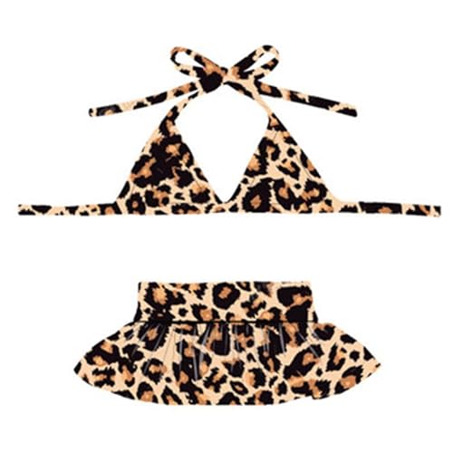 Hunde-Bikini, Badeanzug, Sommer-Welpe, Badekleid, Strandkleidung, Katzenkostüm für Welpen, Hund, Katze (Größe XL, Brauner Leopard) von HDKUW