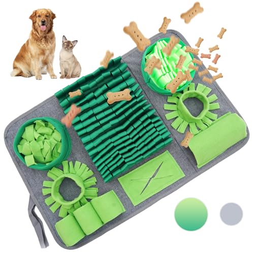 HDOELGP Haustier schnüffelmatte Interaktives Hundespielzeug Bestes Material Extrem haltbar Intellektuelles Spielzeug für Hunde rutschfest Slow Feeder （44 * 66cm） von HDOELGP