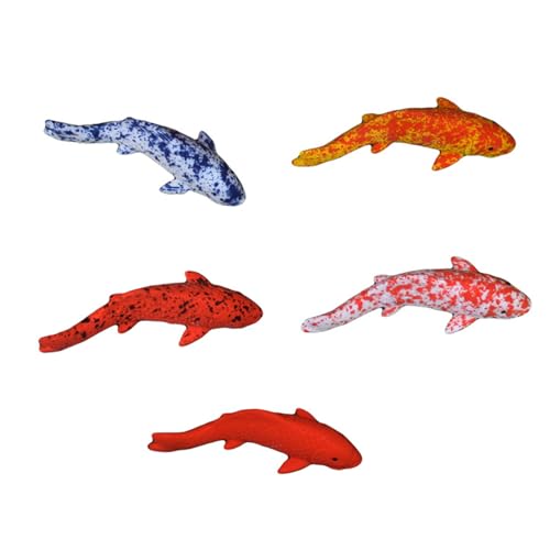 HDOYTXXM Bunte Fischform Kunsthandwerk Simulationsfisch Bunte Fischdekorationen Aquarium Landschaftsbau Fischspielzeug von HDOYTXXM