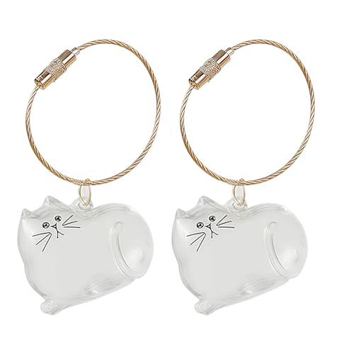 Cat Hair Keychain, Katzenhaar SchlüSselanhäNger, Transparent Acryl Cat Hair Storage Box Pendants, KatzenanhäNger Katze Schlüsselanhänger, Pet Haar Erinnerungsbox Zum Aufsammeln Tierhaaren (#01, 2 STK) Cat Hair Keychain, Katzenhaar SchlüSselanhäNger, Transparent Acryl Cat Hair Storage Box Pendants, KatzenanhäNger Katze Schlüsselanhänger, Pet Haar Erinnerungsbox Zum Aufsammeln Tierhaaren (#01, 2 STK) von HDQQEU